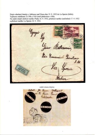 ČESKOSLOVENSKO, LETECKÉ ZNÁMKY - DEFINITVNÍ VYDÁNÍ 1930 – sheet 32