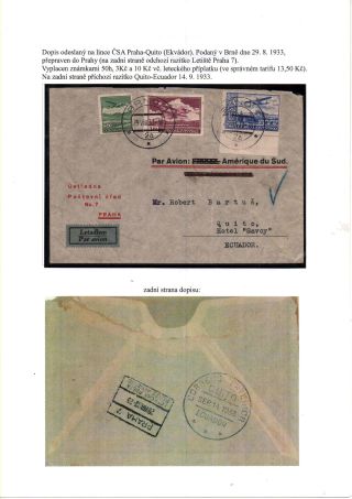 ČESKOSLOVENSKO, LETECKÉ ZNÁMKY - DEFINITVNÍ VYDÁNÍ 1930 – sheet 33