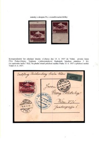 ČESKOSLOVENSKO, LETECKÉ ZNÁMKY - DEFINITVNÍ VYDÁNÍ 1930 – sheet 35