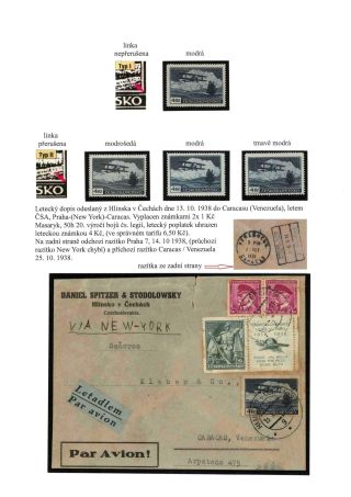ČESKOSLOVENSKO, LETECKÉ ZNÁMKY - DEFINITVNÍ VYDÁNÍ 1930 – sheet 38