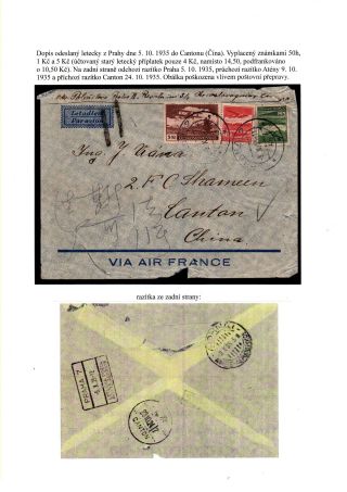 ČESKOSLOVENSKO, LETECKÉ ZNÁMKY - DEFINITVNÍ VYDÁNÍ 1930 – sheet 48