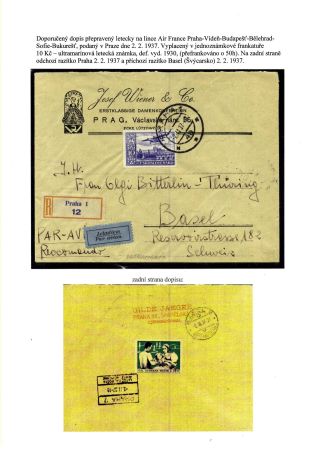 ČESKOSLOVENSKO, LETECKÉ ZNÁMKY - DEFINITVNÍ VYDÁNÍ 1930 – sheet 51