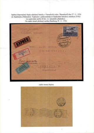 ČESKOSLOVENSKO, LETECKÉ ZNÁMKY - DEFINITVNÍ VYDÁNÍ 1930 – sheet 59