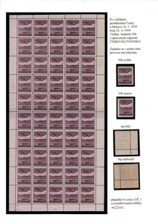 ČESKOSLOVENSKO, LETECKÉ ZNÁMKY - DEFINITVNÍ VYDÁNÍ 1930 – sheet 62