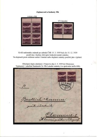 ČESKOSLOVENSKO, LETECKÉ ZNÁMKY - DEFINITVNÍ VYDÁNÍ 1930 – sheet 63