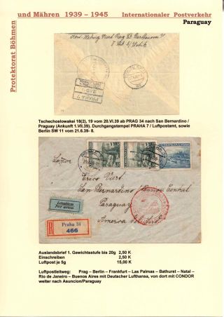 POŠTOVNÍ PROVOZ Z PROTEKTORÁTU ČECHY A MORAVA DO MIMOEVROPSKÝCH ZEMÍ – list 51