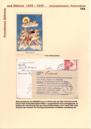 POŠTOVNÍ PROVOZ Z PROTEKTORÁTU ČECHY A MORAVA DO MIMOEVROPSKÝCH ZEMÍ – sheet 65