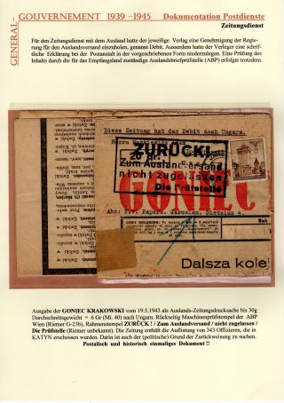 GENERALGOUVERNEMENT 1939-1945 – list 61