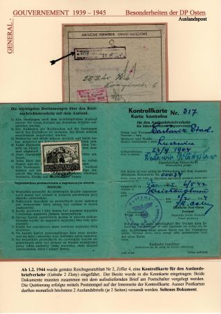 GENERALGOUVERNEMENT 1939-1945 – list 65
