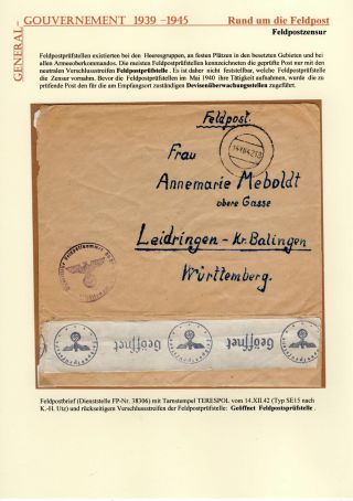 GENERALGOUVERNEMENT 1939-1945 – list 103