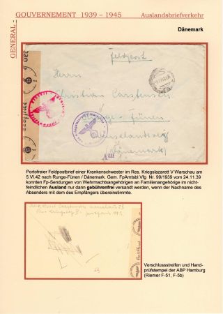 GENERALGOUVERNEMENT 1939-1945 (POŠTOVNÍ STYK SE ZAHRANIČÍM) – Blatt 13