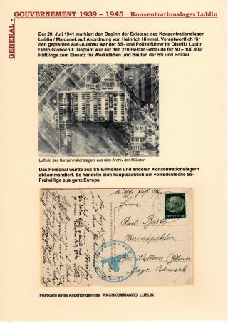 GENERALGOUVERNEMENT 1939-1945 (POŠTOVNÍ STYK S PRACOVNÍMI TÁBORY, GHETTY,...) – sheet 8