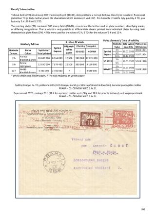 ČESKOSLOVENSKO - SPĚŠNÉ ZNÁMKY 1919-20 – sheet 2