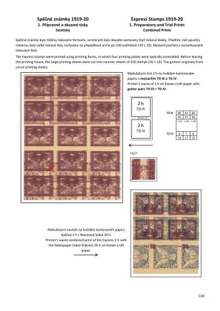 ČESKOSLOVENSKO - SPĚŠNÉ ZNÁMKY 1919-20 – sheet 6