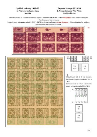 ČESKOSLOVENSKO - SPĚŠNÉ ZNÁMKY 1919-20 – sheet 8