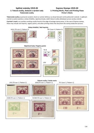 ČESKOSLOVENSKO - SPĚŠNÉ ZNÁMKY 1919-20 – sheet 16