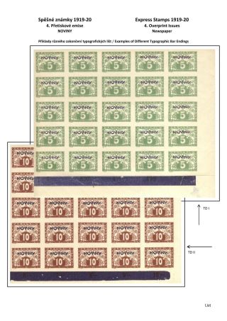 ČESKOSLOVENSKO - SPĚŠNÉ ZNÁMKY 1919-20 – sheet 27