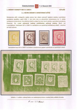 PŘÍLEŽITOSTNÁ EMISE K 70. NAROZENINÁM T. G. MASARYKA – sheet 3