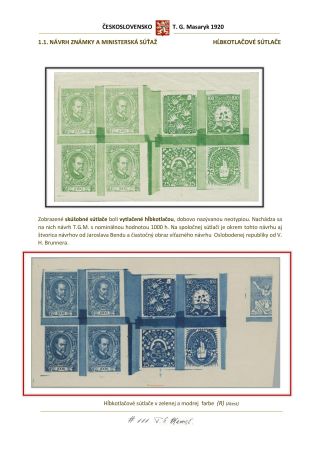 PŘÍLEŽITOSTNÁ EMISE K 70. NAROZENINÁM T. G. MASARYKA – sheet 6