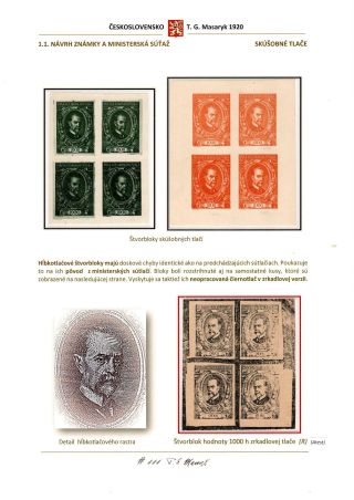 PŘÍLEŽITOSTNÁ EMISE K 70. NAROZENINÁM T. G. MASARYKA – sheet 7