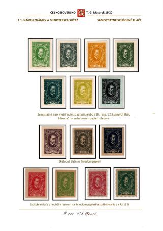 PŘÍLEŽITOSTNÁ EMISE K 70. NAROZENINÁM T. G. MASARYKA – sheet 8