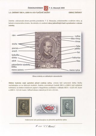 PŘÍLEŽITOSTNÁ EMISE K 70. NAROZENINÁM T. G. MASARYKA – sheet 11
