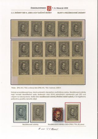 PŘÍLEŽITOSTNÁ EMISE K 70. NAROZENINÁM T. G. MASARYKA – sheet 14