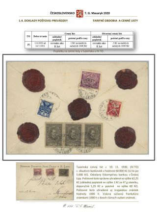 PŘÍLEŽITOSTNÁ EMISE K 70. NAROZENINÁM T. G. MASARYKA – list 29