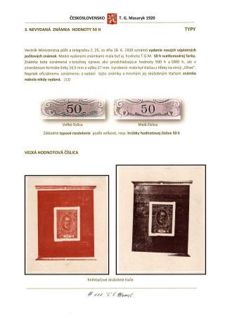 PŘÍLEŽITOSTNÁ EMISE K 70. NAROZENINÁM T. G. MASARYKA – list 35