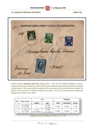 PŘÍLEŽITOSTNÁ EMISE K 70. NAROZENINÁM T. G. MASARYKA – list 64