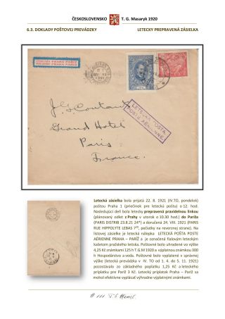 PŘÍLEŽITOSTNÁ EMISE K 70. NAROZENINÁM T. G. MASARYKA – list 65