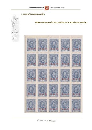 PŘÍLEŽITOSTNÁ EMISE K 70. NAROZENINÁM T. G. MASARYKA – list 75