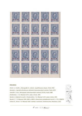 PŘÍLEŽITOSTNÁ EMISE K 70. NAROZENINÁM T. G. MASARYKA – list 80