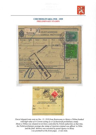 VOM KARL I. ZUM MASARYK: POSTGESCHICHTE DER TSCHECHOSLOWAKEI 1918-19 – Blatt 6