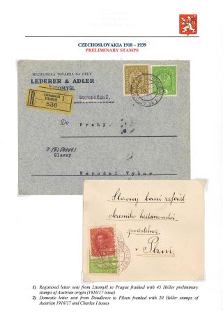 VOM KARL I. ZUM MASARYK: POSTGESCHICHTE DER TSCHECHOSLOWAKEI 1918-19 – Blatt 7