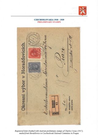 VOM KARL I. ZUM MASARYK: POSTGESCHICHTE DER TSCHECHOSLOWAKEI 1918-19 – Blatt 9