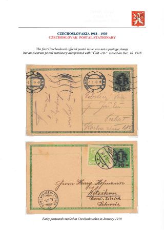 VOM KARL I. ZUM MASARYK: POSTGESCHICHTE DER TSCHECHOSLOWAKEI 1918-19 – Blatt 10