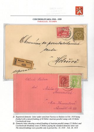 VOM KARL I. ZUM MASARYK: POSTGESCHICHTE DER TSCHECHOSLOWAKEI 1918-19 – Blatt 16