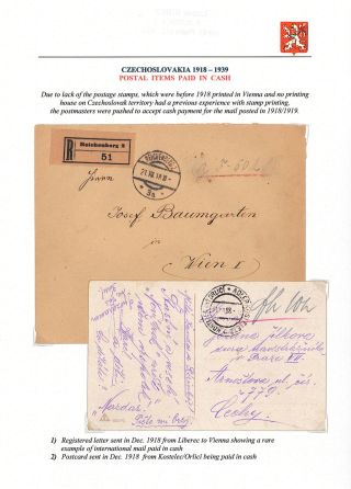 VOM KARL I. ZUM MASARYK: POSTGESCHICHTE DER TSCHECHOSLOWAKEI 1918-19 – Blatt 33