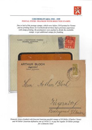 VOM KARL I. ZUM MASARYK: POSTGESCHICHTE DER TSCHECHOSLOWAKEI 1918-19 – Blatt 37
