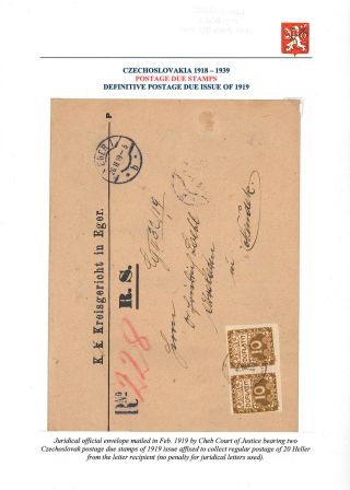 VOM KARL I. ZUM MASARYK: POSTGESCHICHTE DER TSCHECHOSLOWAKEI 1918-19 – Blatt 45