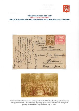 VOM KARL I. ZUM MASARYK: POSTGESCHICHTE DER TSCHECHOSLOWAKEI 1918-19 – Blatt 47
