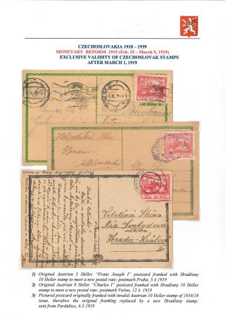 VOM KARL I. ZUM MASARYK: POSTGESCHICHTE DER TSCHECHOSLOWAKEI 1918-19 – Blatt 56