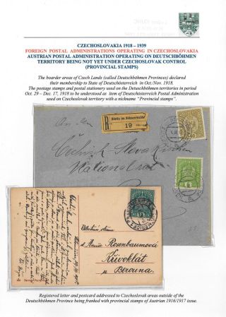VOM KARL I. ZUM MASARYK: POSTGESCHICHTE DER TSCHECHOSLOWAKEI 1918-19 – Blatt 63