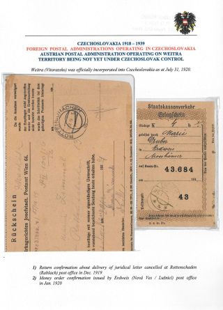 VOM KARL I. ZUM MASARYK: POSTGESCHICHTE DER TSCHECHOSLOWAKEI 1918-19 – Blatt 64