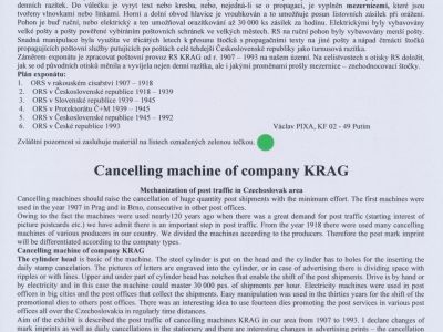 RAZÍTKOVACÍ STROJ FIRMY KRAG