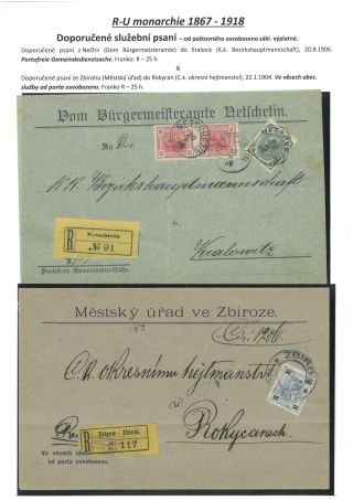 ÚŘEDNÍ PSANÍ OSVOBOZENÁ OD POŠTOVNÉHO 1867-1945 – list 4