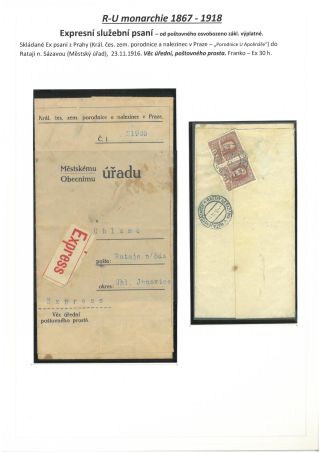 ÚŘEDNÍ PSANÍ OSVOBOZENÁ OD POŠTOVNÉHO 1867-1945 – list 7