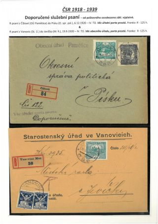 ÚŘEDNÍ PSANÍ OSVOBOZENÁ OD POŠTOVNÉHO 1867-1945 – list 9