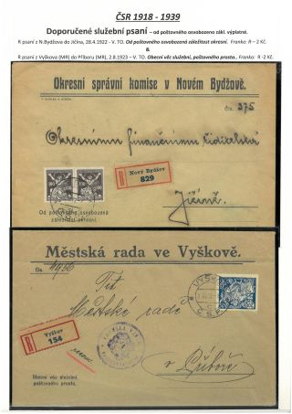 ÚŘEDNÍ PSANÍ OSVOBOZENÁ OD POŠTOVNÉHO 1867-1945 – list 11